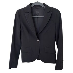 Aritzia Talula Babaton Wool Blend Fitted Black Blazer Size 2